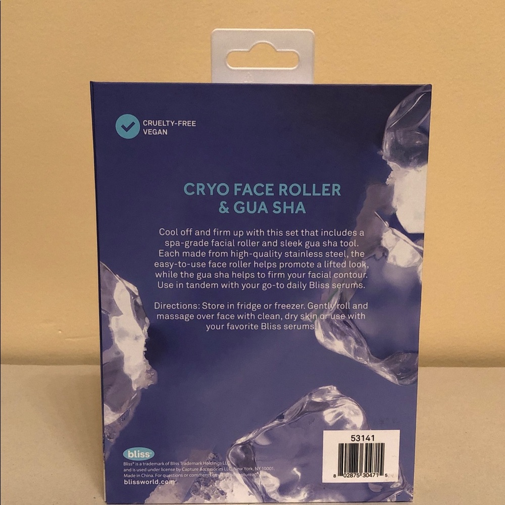 BLISS Cryo Face Roller And Gua Sha Set Stainless Steel - Picture 5 of 8